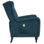 Massagesessel Blau Samt Massagesessel Blau Samt