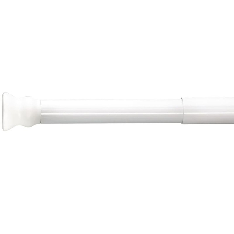 RIDDER Duschvorhangstange Ausziehbar 110 - 185 cm Weiß 55201 RIDDER Duschvorhangstange Ausziehbar 110 - 185 cm Weiß 55201