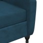 Massagesessel Blau Samt Massagesessel Blau Samt