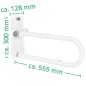 RIDDER Stützklappgriff 55,5 cm 100 kg A0130101 RIDDER Stützklappgriff 55,5 cm 100 kg A0130101
