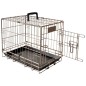 FLAMINGO Transportkäfig Ebo 47 x 31 x 38 cm Braun-Metallic 517579 FLAMINGO Transportkäfig Ebo 47 x 31 x 38 cm Braun-Metallic 517579
