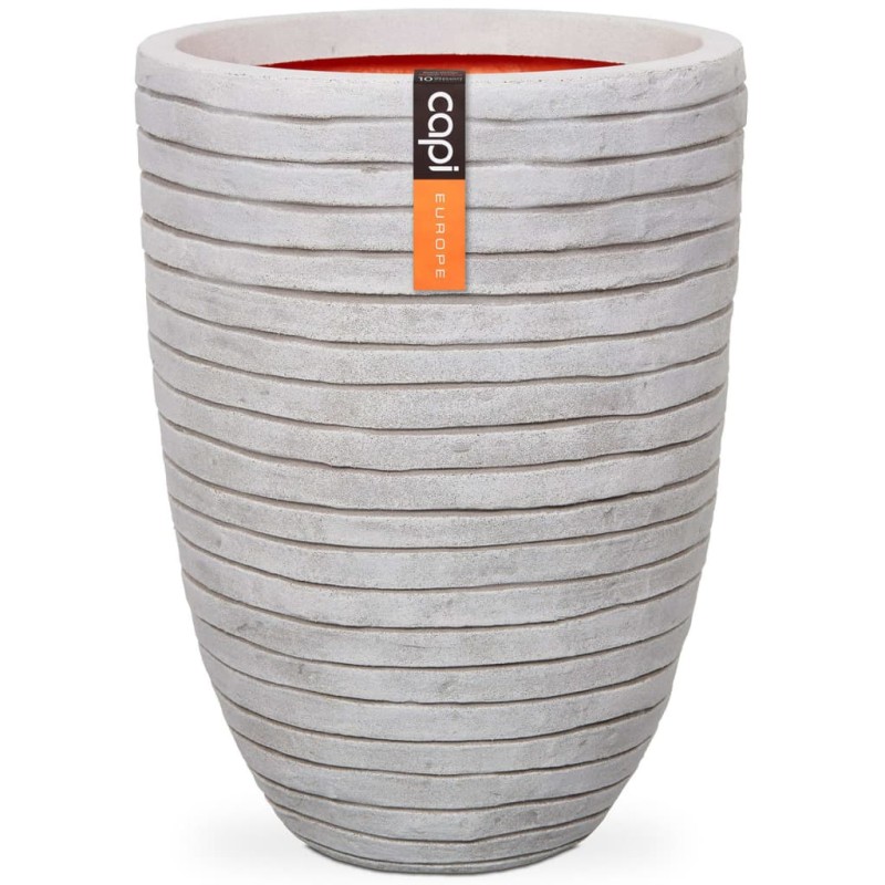 Capi Blumenkübel Nature Row Elegant Niedrig 46x58 cm Elfenbein KRWI783 Capi Blumenkübel Nature Row Elegant Niedrig 46x58 cm Elfenbein KRWI783
