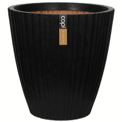 Capi Blumenkübel Urban Tube Konisch 55x52 cm Schwarz KBLT802