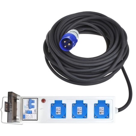 ProPlus Steckdosenleiste für Camping/Anhänger 10 m 3×Schuko