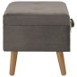 Hocker mit Stauraum 3 Stk. Grau Samt Hocker mit Stauraum 3 Stk. Grau Samt