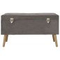 Hocker mit Stauraum 3 Stk. Grau Samt Hocker mit Stauraum 3 Stk. Grau Samt