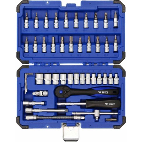 BRILLIANT TOOLS 45-tlg. Steckschlüsselsatz 1/4" Stahl