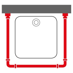 Sealskin Duschvorhangstange Weiß 