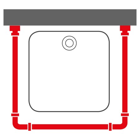 Sealskin Duschvorhangstange Weiß 