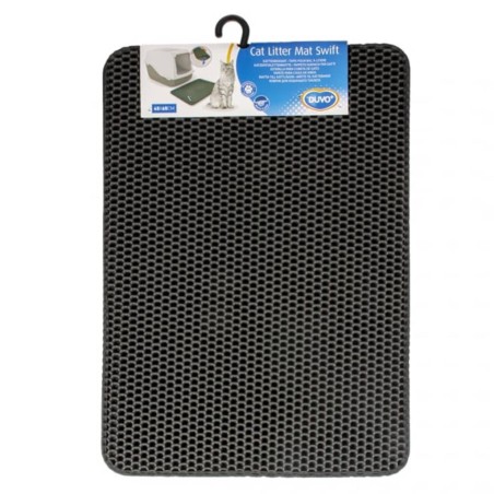 Duvoplus Katzenstreu-Matte Swift 45x65 cm Schwarz