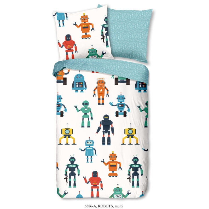 Good Morning Kinder-Bettwäsche-Set Robots 135×200 cm Good Morning Kinder-Bettwäsche-Set Robots 135×200 cm