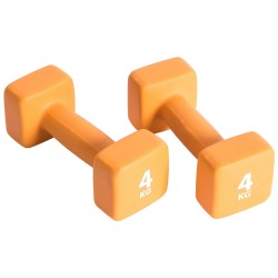 Pure2Improve Kurzhantel-Set 2×4 kg Neopren Orange