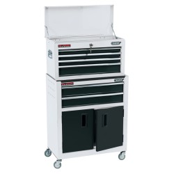 Draper Tools Werkzeugschrank und Werkzeugtruhe 61,6×33×99,8 cm Weiß