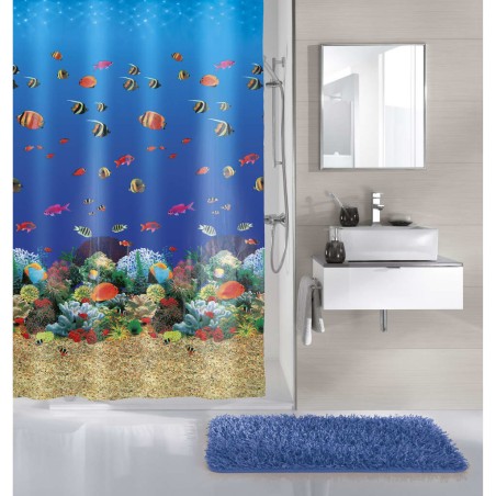 Kleine Wolke Duschvorhang Malediven 180 x 200 cm Mehrfarbig 