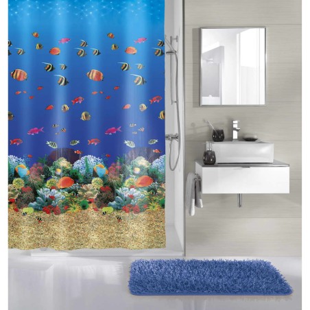 Kleine Wolke Duschvorhang Malediven 180 x 200 cm Mehrfarbig 