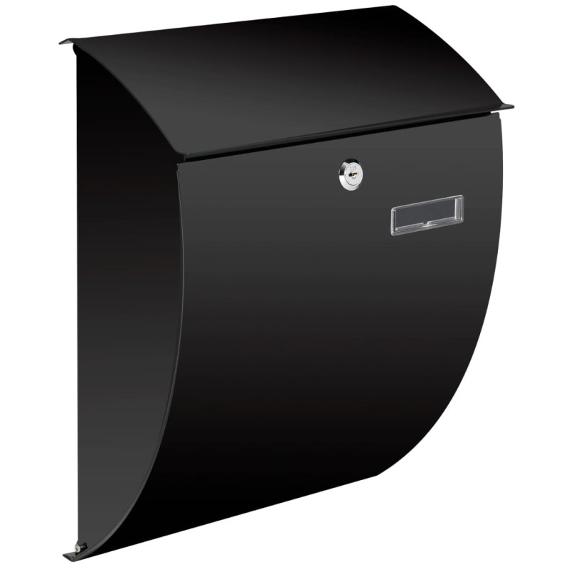 Perel Briefkasten Nice Schwarz Perel Briefkasten Nice Schwarz