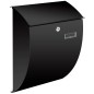 Perel Briefkasten Nice Schwarz Perel Briefkasten Nice Schwarz