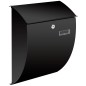 Perel Briefkasten Nice Schwarz Perel Briefkasten Nice Schwarz