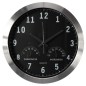 Perel Wanduhr 35,5 cm Schwarz und Silbern Perel Wanduhr 35,5 cm Schwarz und Silbern