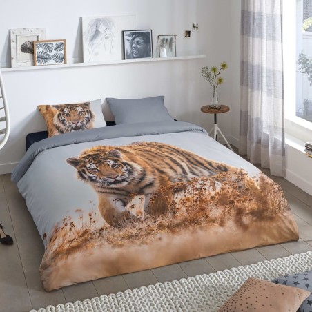 Good Morning Bettwäsche-Set TIGER 200x200/220 cm Mehrfarbig