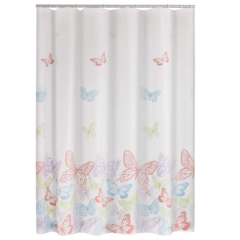 RIDDER Duschvorhang Vinyl Schmetterlings-Design RIDDER Duschvorhang Vinyl Schmetterlings-Design