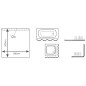 RIDDER Duschvorhang Vinyl Schmetterlings-Design RIDDER Duschvorhang Vinyl Schmetterlings-Design