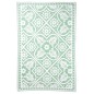 Esschert Design Outdoor-Teppich 182x122 cm Fliesendesign Grün und Weiß Esschert Design Outdoor-Teppich 182x122 cm Fliesendesign Grün und Weiß
