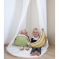 CHILDHOME Hängender Baldachin mit Spielmatte Cremeweiß CHILDHOME Hängender Baldachin mit Spielmatte Cremeweiß