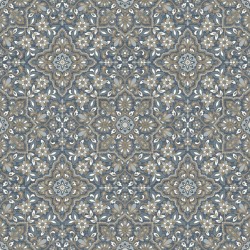 Homestyle Tapete Portugese Tiles Braun und Blau