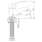 SCHÜTTE Waschtischarmatur Niederdruck MAGNA Chrom SCHÜTTE Waschtischarmatur Niederdruck MAGNA Chrom