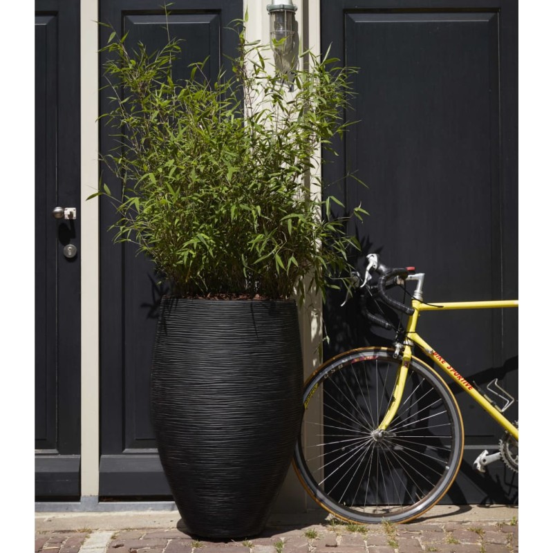 Capi Vase Nature Rib Elegant Deluxe 45x72 cm Schwarz Capi Vase Nature Rib Elegant Deluxe 45x72 cm Schwarz