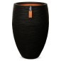Capi Vase Nature Rib Elegant Deluxe 45x72 cm Schwarz Capi Vase Nature Rib Elegant Deluxe 45x72 cm Schwarz