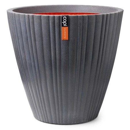Capi Blumentopf Urban Tube Konisch 55x52 cm Dunkelgrau