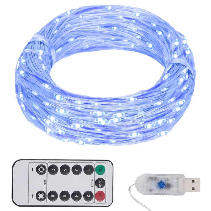 vidaXL LED-Lichterkette mit 150 LEDs Blau 15 m vidaXL LED-Lichterkette mit 150 LEDs Blau 15 m
