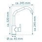SCHÜTTE Spültischarmatur Hoher Auslauf CASALLA Chrom SCHÜTTE Spültischarmatur Hoher Auslauf CASALLA Chrom