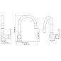 SCHÜTTE Spültischbatterie mit LED STELLA Chrom SCHÜTTE Spültischbatterie mit LED STELLA Chrom