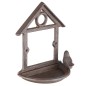 HI Hängendes Vogelfutterhaus Hausform 18 cm Braun HI Hängendes Vogelfutterhaus Hausform 18 cm Braun