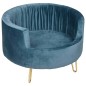 FLAMINGO Hundesofa VIVI Petrolblau 48x48x33 cm FLAMINGO Hundesofa VIVI Petrolblau 48x48x33 cm