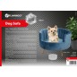 FLAMINGO Hundesofa VIVI Petrolblau 48x48x33 cm FLAMINGO Hundesofa VIVI Petrolblau 48x48x33 cm