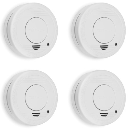 Smartwares Rauchmelder 4 Stk. 10x10x3,5 cm Weiß