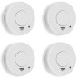 Smartwares Rauchmelder 4 Stk. 10x10x3,5 cm Weiß Smartwares Rauchmelder 4 Stk. 10x10x3,5 cm Weiß