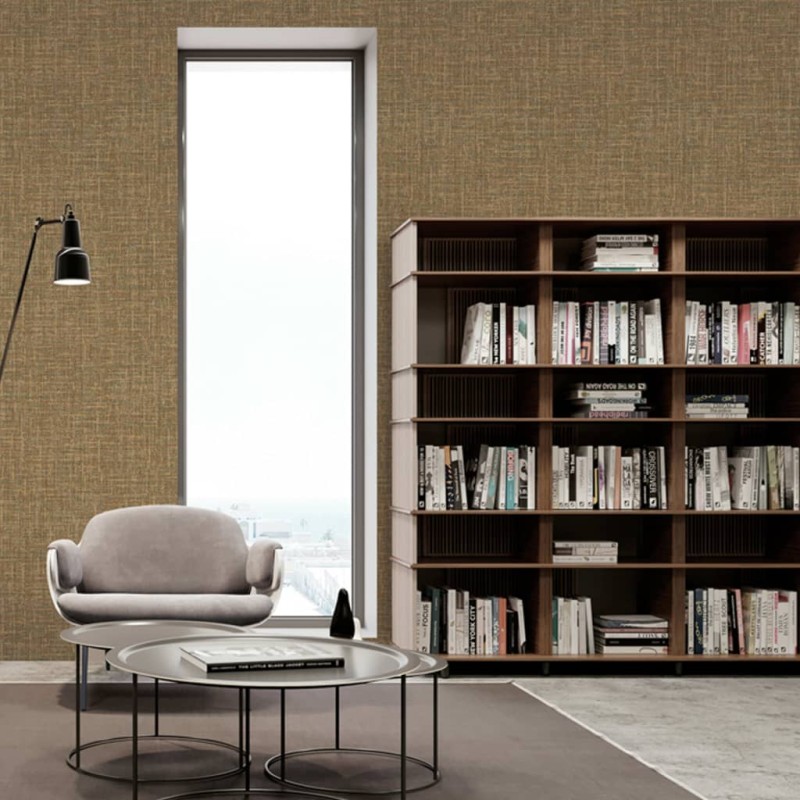 DUTCH WALLCOVERINGS Tapete Fadenmuster Braun DUTCH WALLCOVERINGS Tapete Fadenmuster Braun