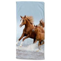 Good Morning Strandtuch FREE 75x150 cm Braun und Blau