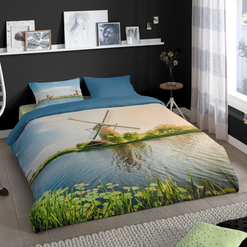 Good Morning Bettwäsche-Set WINDMILL 140x200/220 cm Mehrfarbig Good Morning Bettwäsche-Set WINDMILL 140x200/220 cm Mehrfarbig