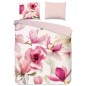 Good Morning Bettwäsche-Set MAGNA 240x200/220 cm Rosa Weiß Good Morning Bettwäsche-Set MAGNA 240x200/220 cm Rosa Weiß