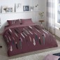Good Morning Bettwäsche-Set FEATHERS 155x220 cm Bordeaux Good Morning Bettwäsche-Set FEATHERS 155x220 cm Bordeaux