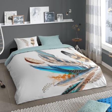 Good Morning Bettwäsche-Set FEATHER 155x220 cm Mehrfarbig