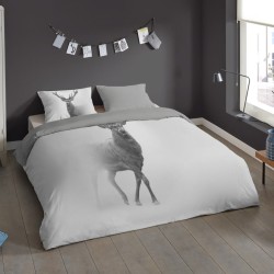 Pure Bettwäsche-Set GREY DEER 140x200/220 cm