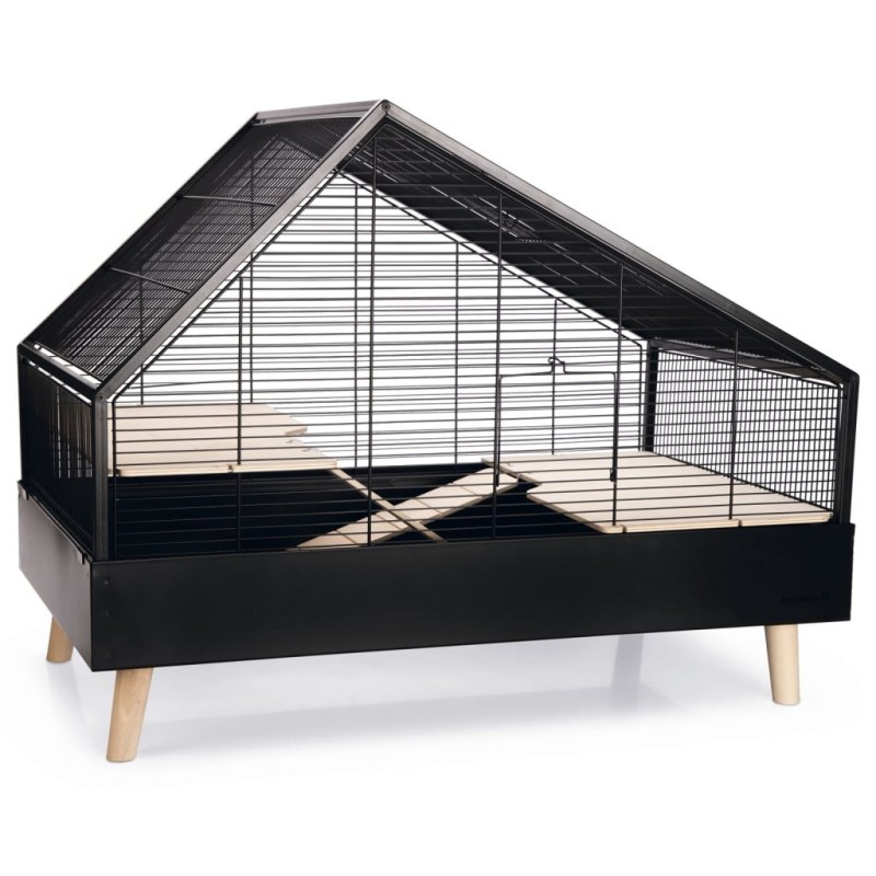 Beeztees Nagerkäfig Ayaz 78x48x61 cm Schwarz Beeztees Nagerkäfig Ayaz 78x48x61 cm Schwarz