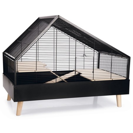 Beeztees Nagerkäfig Ayaz 78x48x61 cm Schwarz